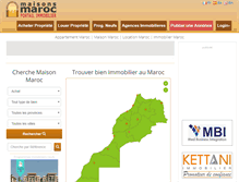 Tablet Screenshot of maisons-maroc.com